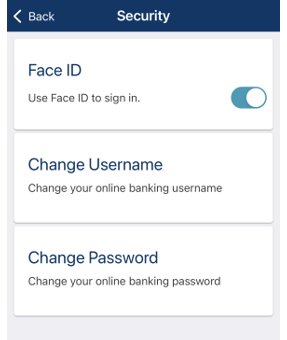 Face ID Toggle